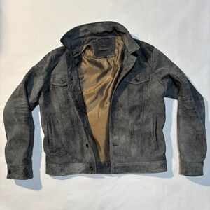 The Blue Sheep leather John Varvatos Jacket is a stylish and edgy motorcycle jac